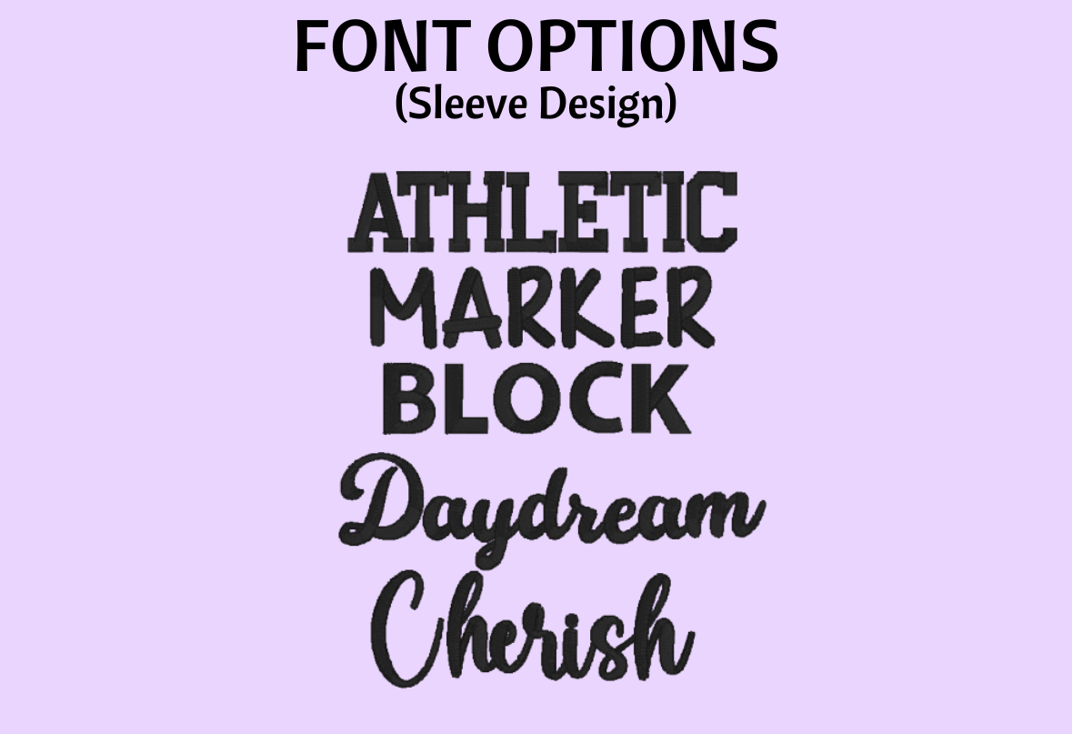 Sleeve Design Add-On (Must Purchase Sweatshirt Separately)